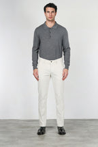 Milano pantalone chino uomo in velluto 500 righe extra slim fit ①