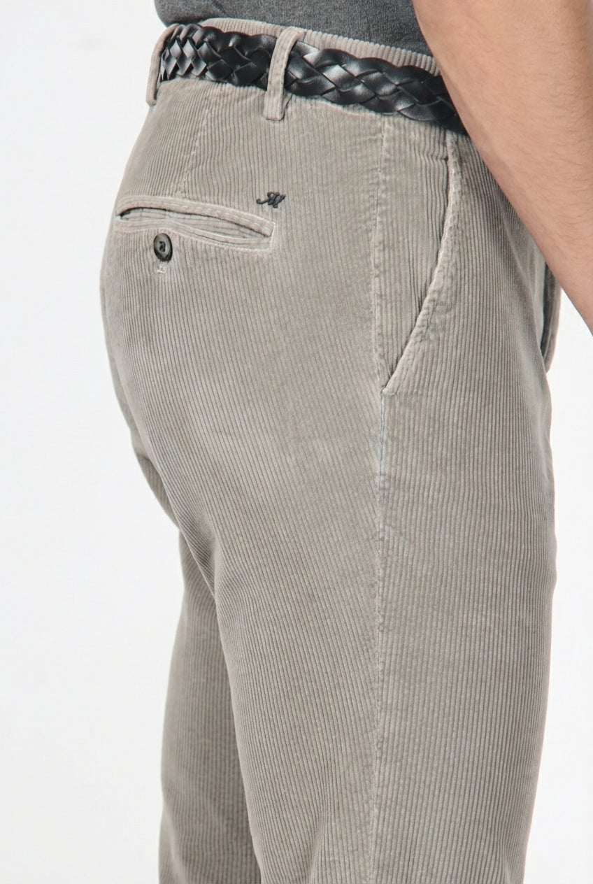 Milano men’s chino pants in 500-wale corduroy, extra slim fit ①