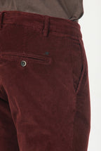 Milano pantalone chino uomo in velluto 500 righe extra slim fit ①