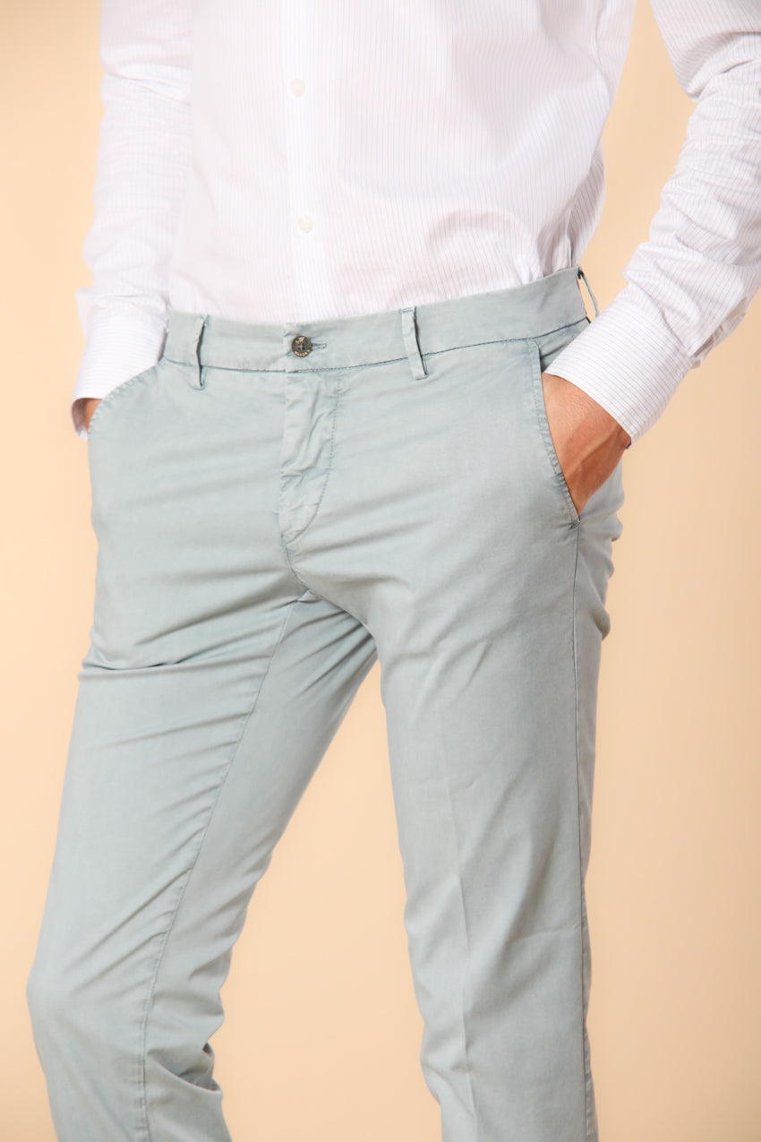 Milano Essential Pantalon chino homme en coton pima twill stretch extra slim fit