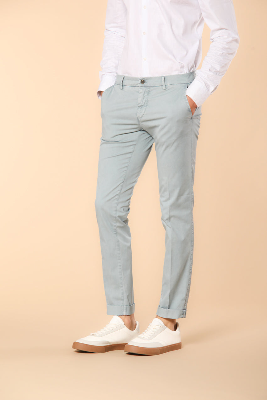 Milano Essential Pantalon chino homme en coton pima twill stretch extra slim fit
