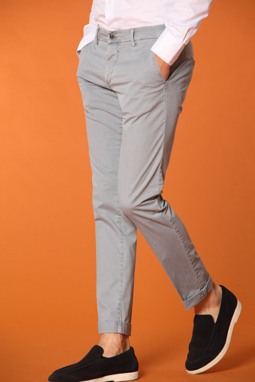 Milano Essential Herren Chino Hose aus Pima-Baumwoll-Twill Stretch Extra Slim Fit