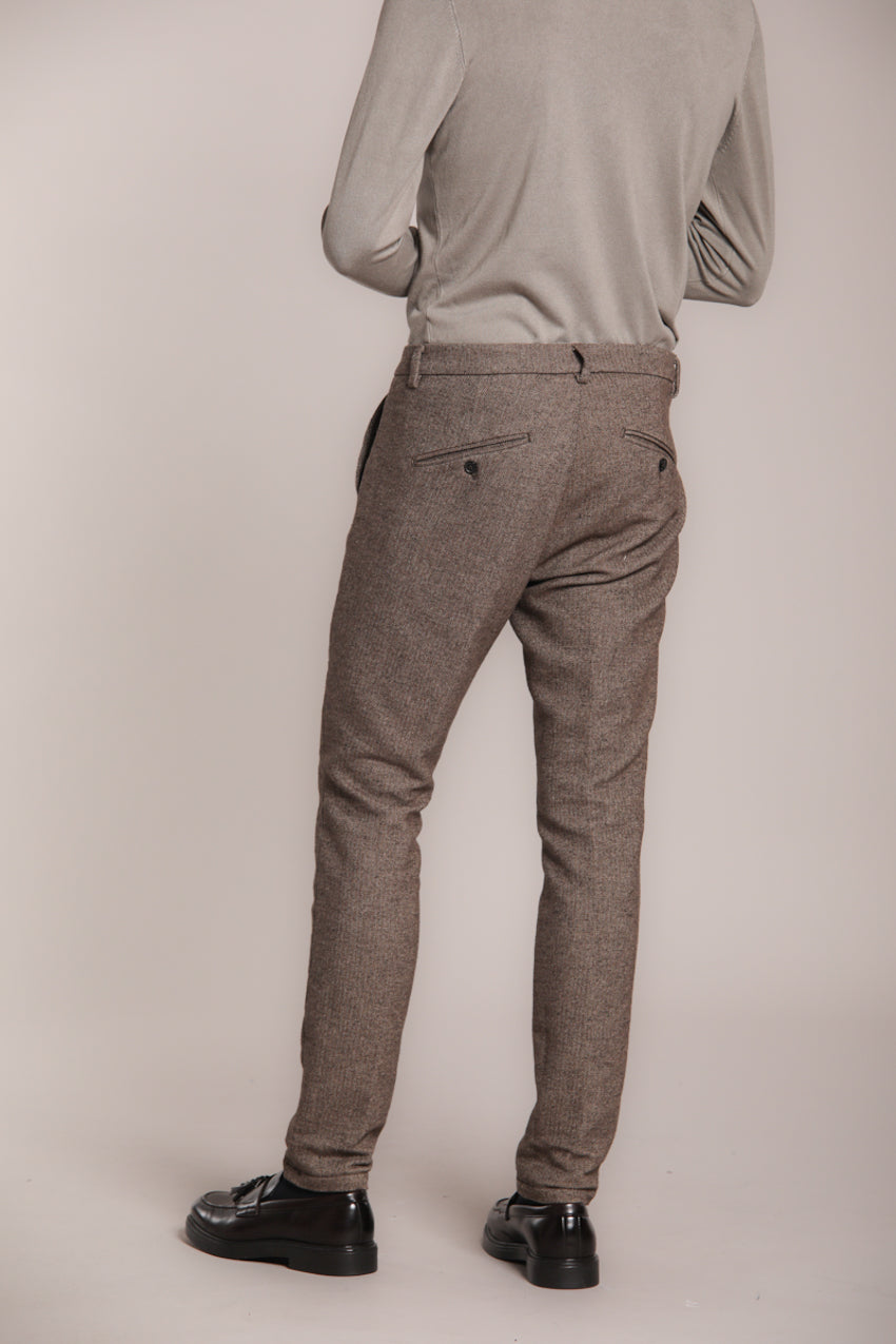 Foto 6 Osaka pantalone chino uomo in resca bicolor carrot fit