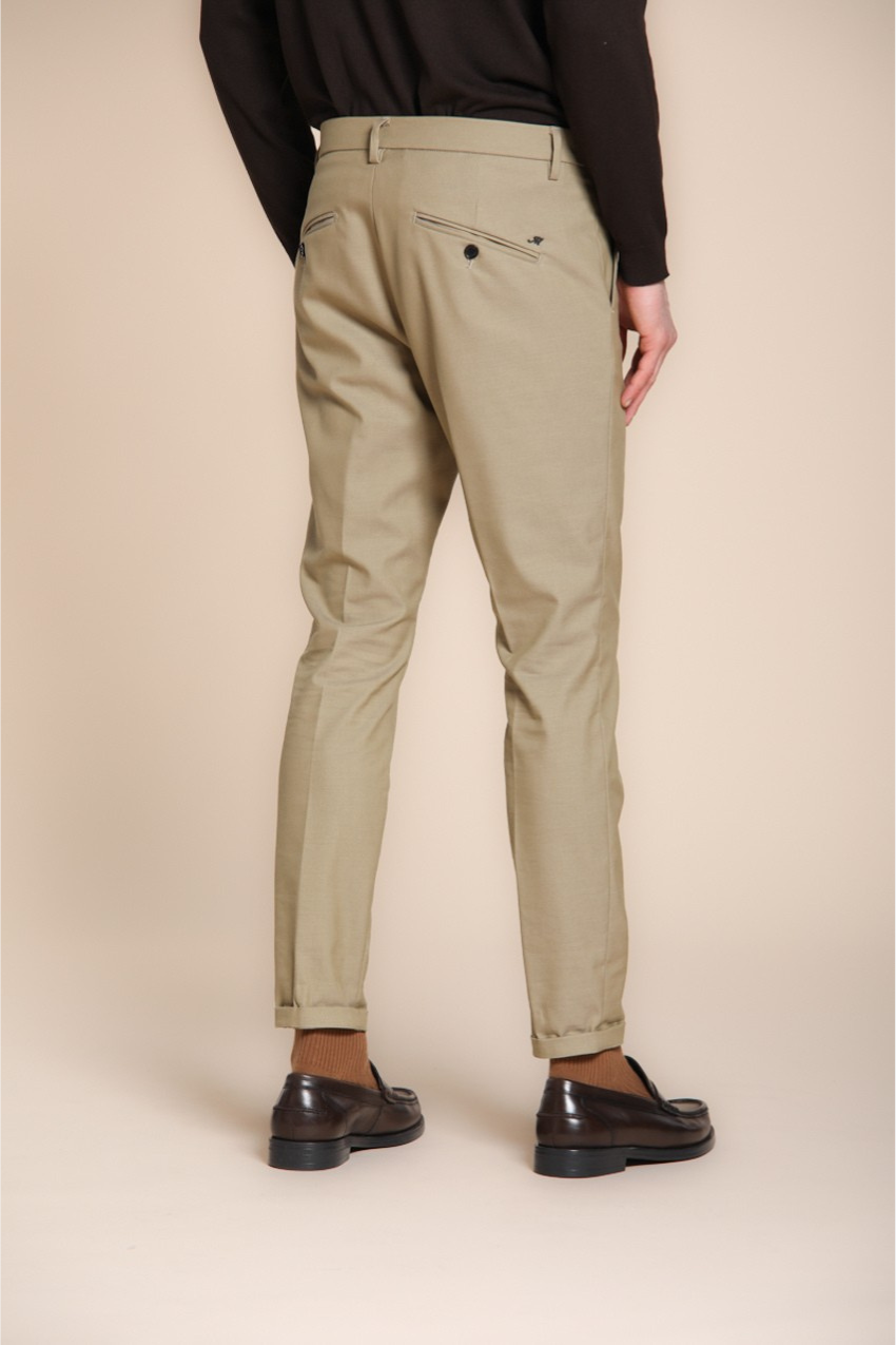 Osaka men's chino pants in cotton wool carrot fit