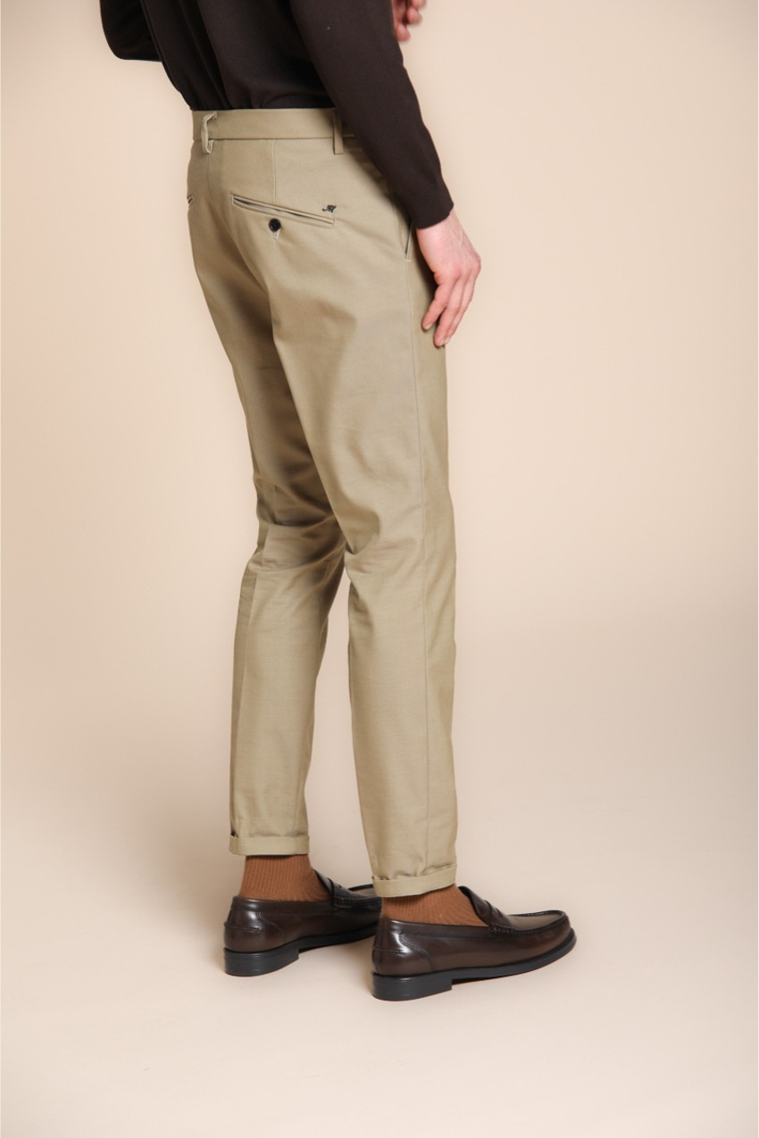 Osaka men's chino pants in cotton wool carrot fit