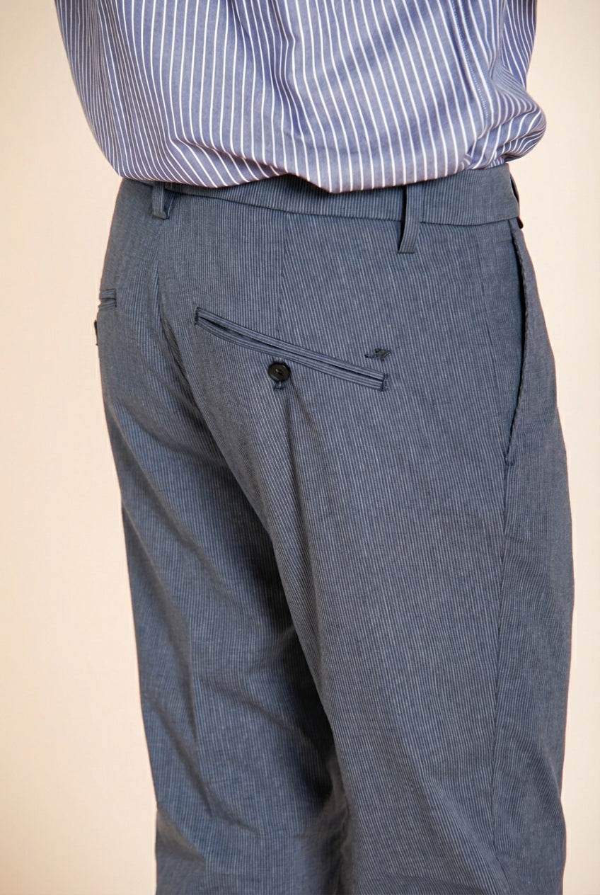 Osaka pantalon chino homme en fines rayures tennis carrot fit
