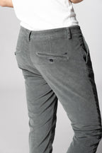 Osaka pantalone chino uomo in velluto 500 righe carrot fit