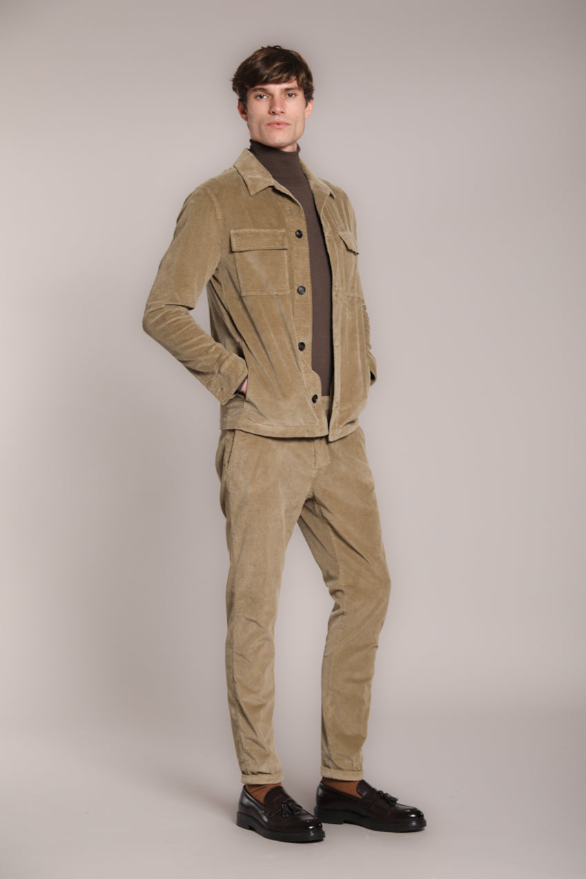 Foto 3 Osaka pantalone chino uomo in velluto 500 righe carrot fit