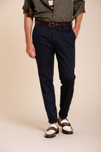Osaka men's chino pants in fine cotton and lyocell tricotina carrot fit
