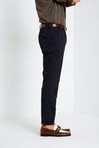 Osaka pantalon chino homme en tricotine fine de coton et lyocell carrot fit