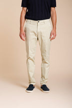 Osaka men's chino pants in fine cotton and lyocell tricotine carrot fit