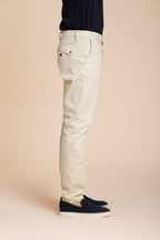 Osaka men's chino pants in fine cotton and lyocell tricotine carrot fit