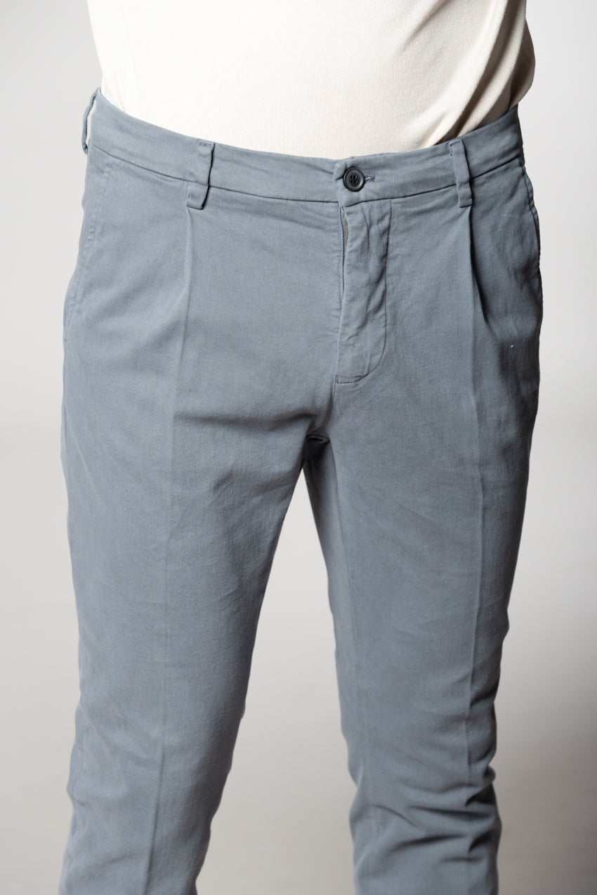 Osaka 1 Pinces men's chino pants in cotton wool carrot fit