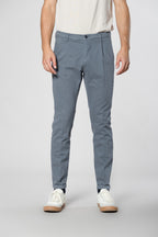 Osaka 1 Pinces men's chino pants in cotton wool carrot fit