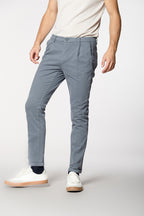 Osaka 1 Pinces men's chino pants in cotton wool carrot fit