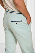 Torino Summer pantalon chino homme en twill de coton et lyocell slim fit