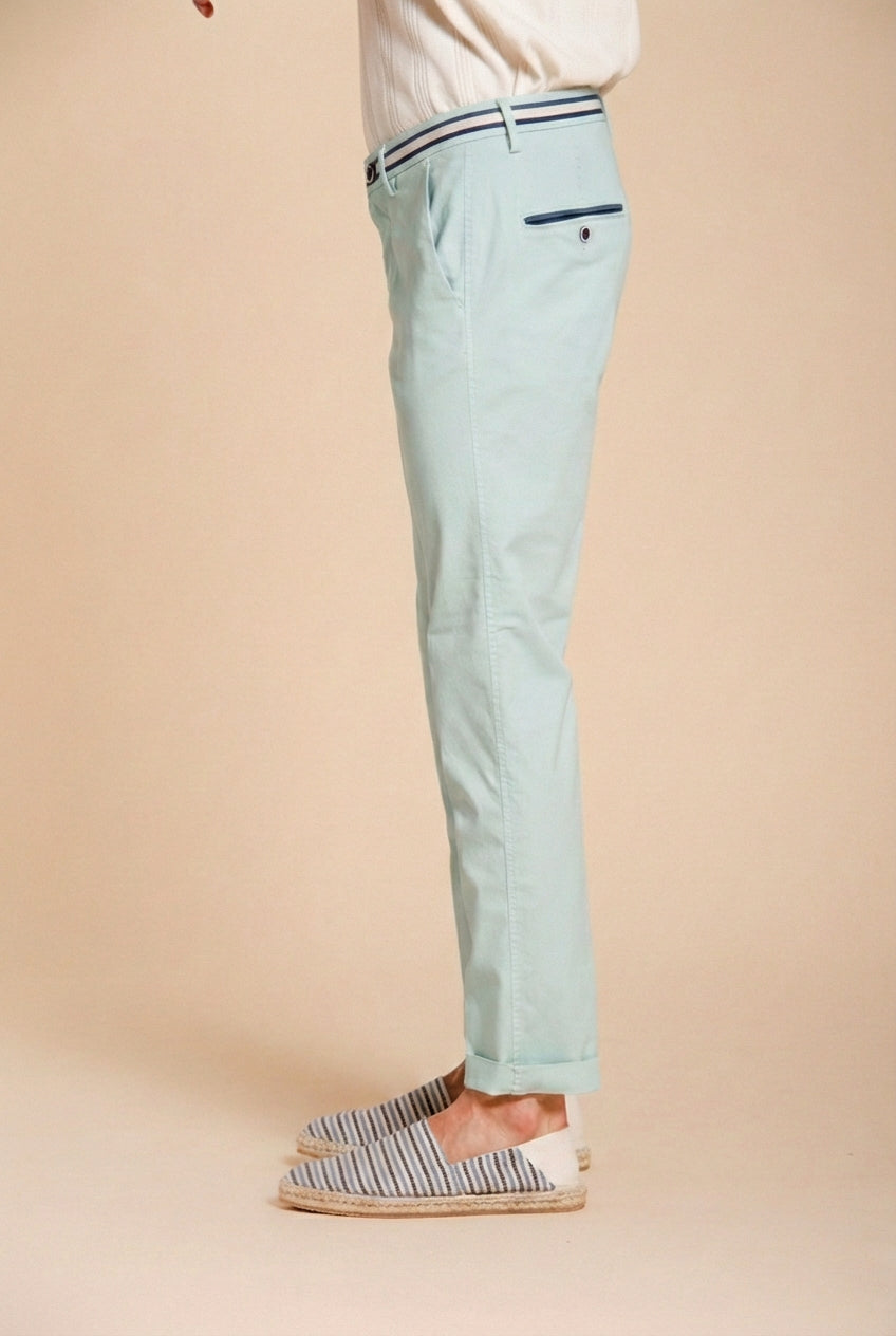 Torino Summer Herren Chino Hose aus Twill aus Baumwolle und Lyocell slim fit