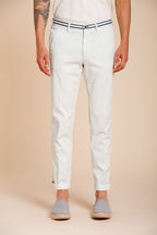 Torino Summer men's chino pants in cotton and lyocell twill slim fit