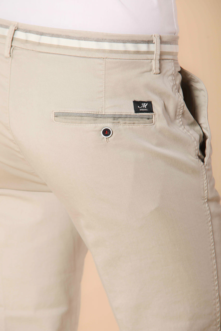 Torino Summer pantalone chino uomo in twill di cotone e lyocell slim fit