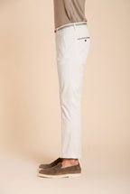 Torino Summer men's chino pants in cotton and lyocell twill slim fit