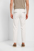 Torino Summer pantalone chino uomo in twill di cotone e lyocell slim fit