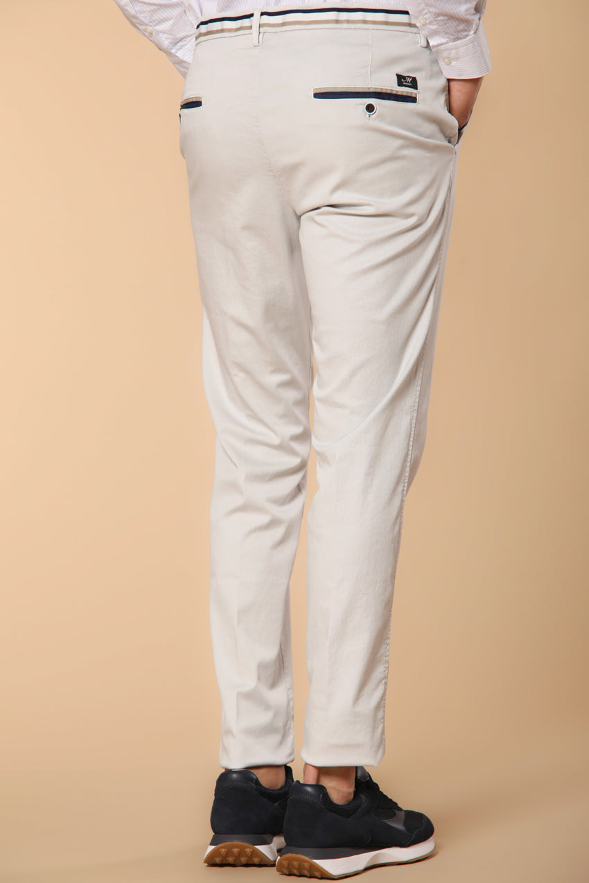 Torino Summer men's chino pants in cotton and lyocell twill slim fit