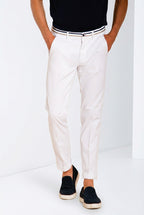 Torino Summer pantalone chino uomo in twill di cotone e lyocell slim fit