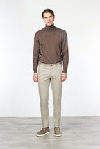 Torino Winter-Chino-Hose für Herren in Gabardine Stretch Slim Fit