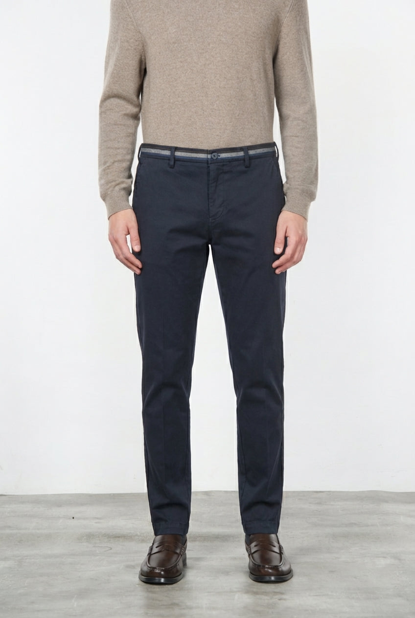 Torino Winter Chinohose für Herren aus Stretch-Gabardine, Slim Fit