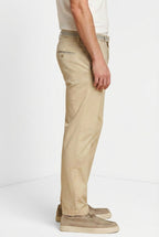 Torino University pantalon chino homme en satin stretch slim fit