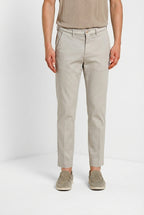 Torino Elegance men's chino pants in fine cotton and lyocell tricot slim fit