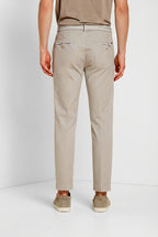 Torino Elegance men's chino pants in fine cotton and lyocell tricot slim fit