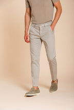 Torino Elegance men's chino pants in fine cotton and lyocell tricot slim fit