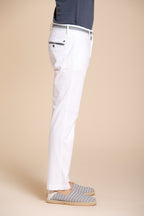Torino Elegance men's chino pants in fine cotton and lyocell tricotina slim fit