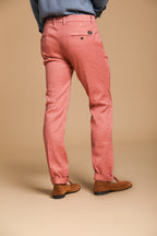 Torino pantalone chino uomo in twill di cotone e lino slim fit
