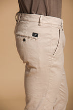 Torino men's chino pants in cotton and linen twill slim fit