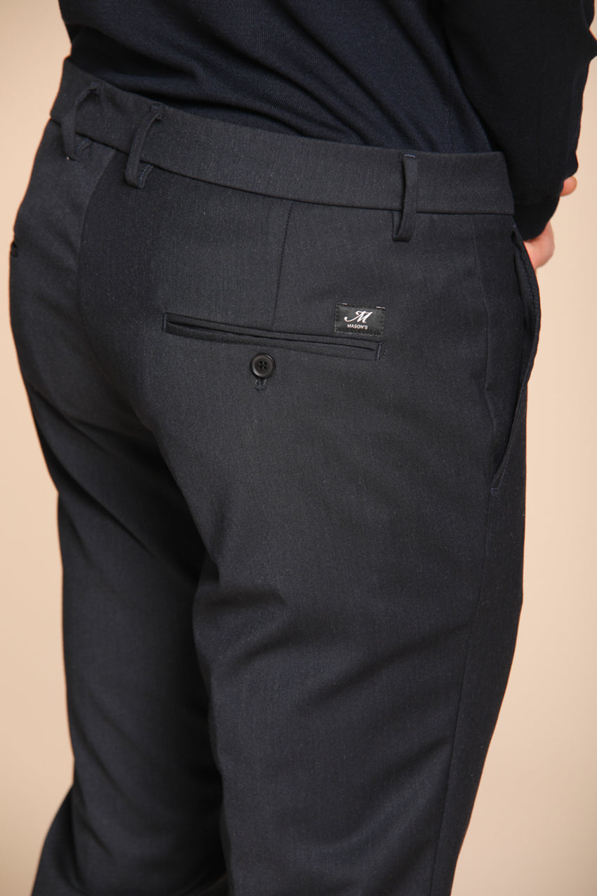 Foto 2 Torino pantalone chino uomo in lana unita slim fit