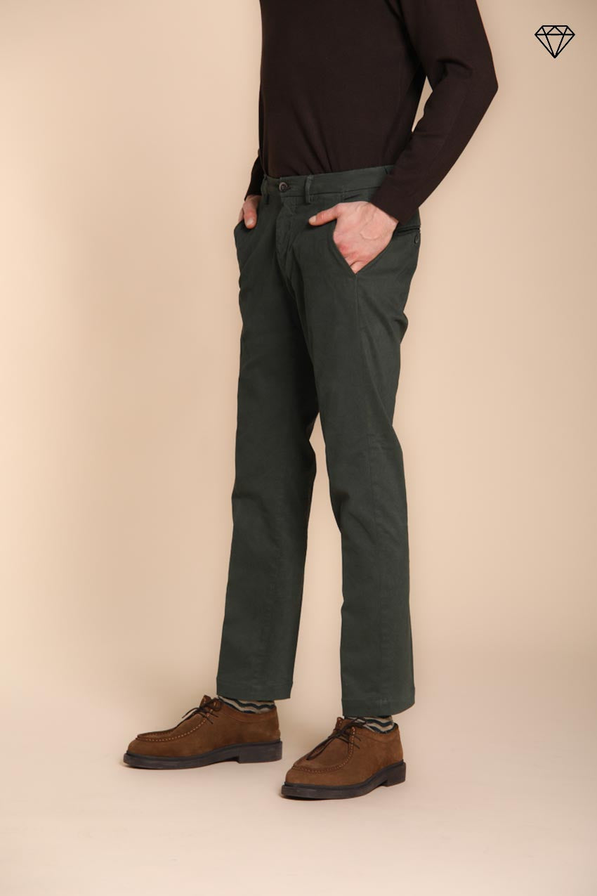Foto 3 Torino pantalone chino uomo in gabardina slim fit ①