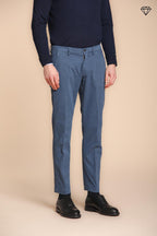 Foto 1 Torino pantalone chino uomo in gabardina slim fit ①