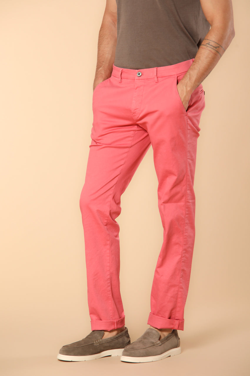 New York men's chino pants in stretch satin regular fit ①