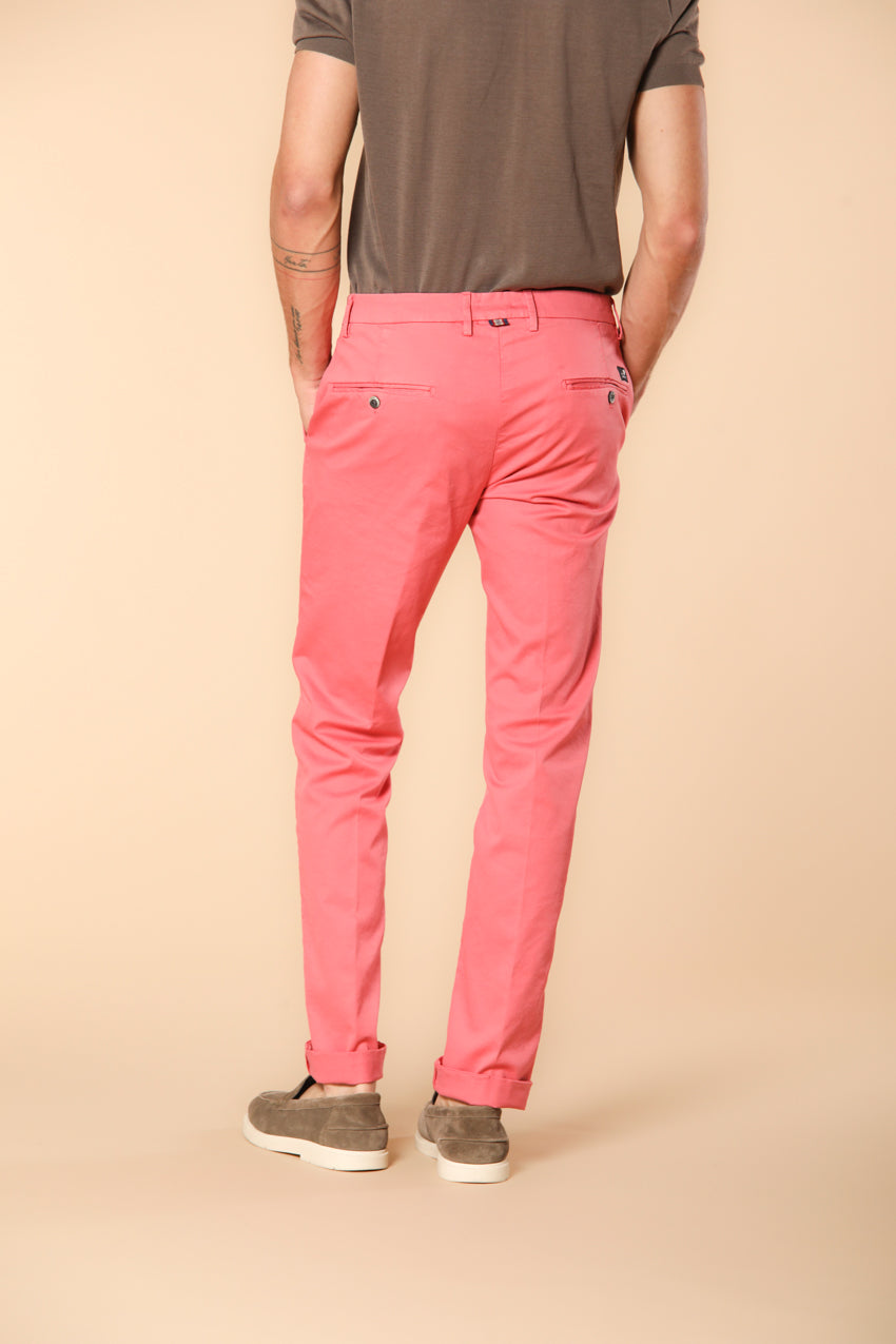 New York men's chino pants in stretch satin regular fit ①