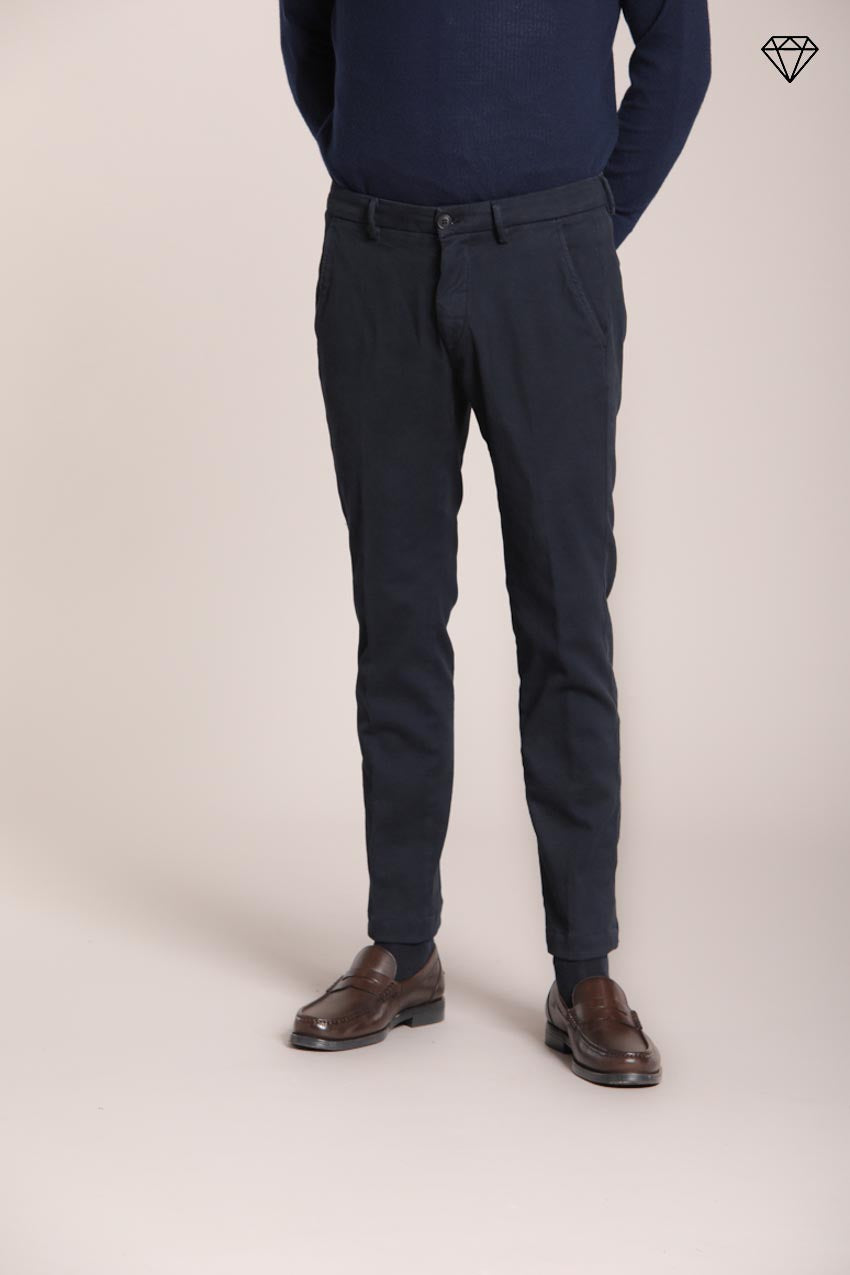 Foto 1 Torino pantalone chino uomo in cotone cashmere slim fit ①