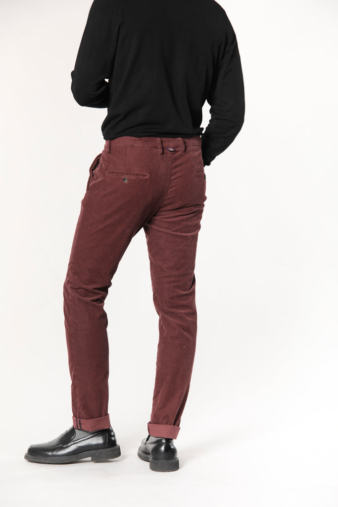 Torino Style pantalon chino homme en velours à rayures 1500 coupe slim ①