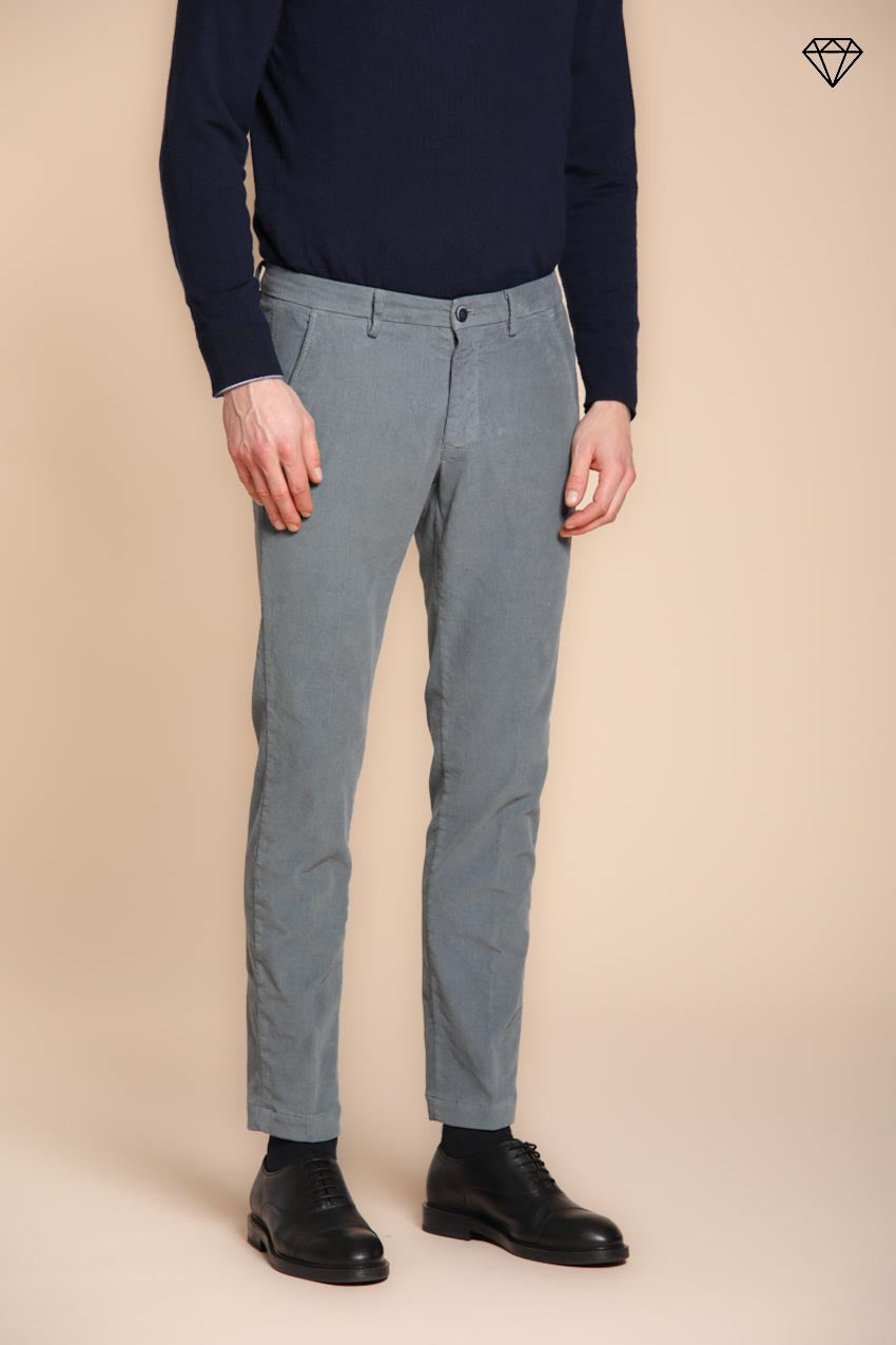 Foto 3 Torino pantalone chino uomo in velluto 1500 righe slim fit  ①