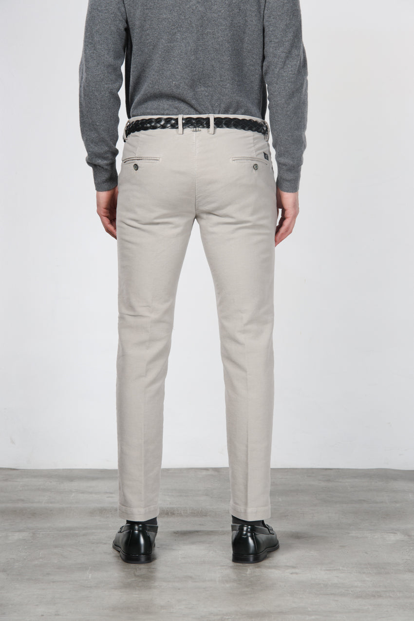 Torino men’s chino pants in 1000-wale corduroy, slim fit ①