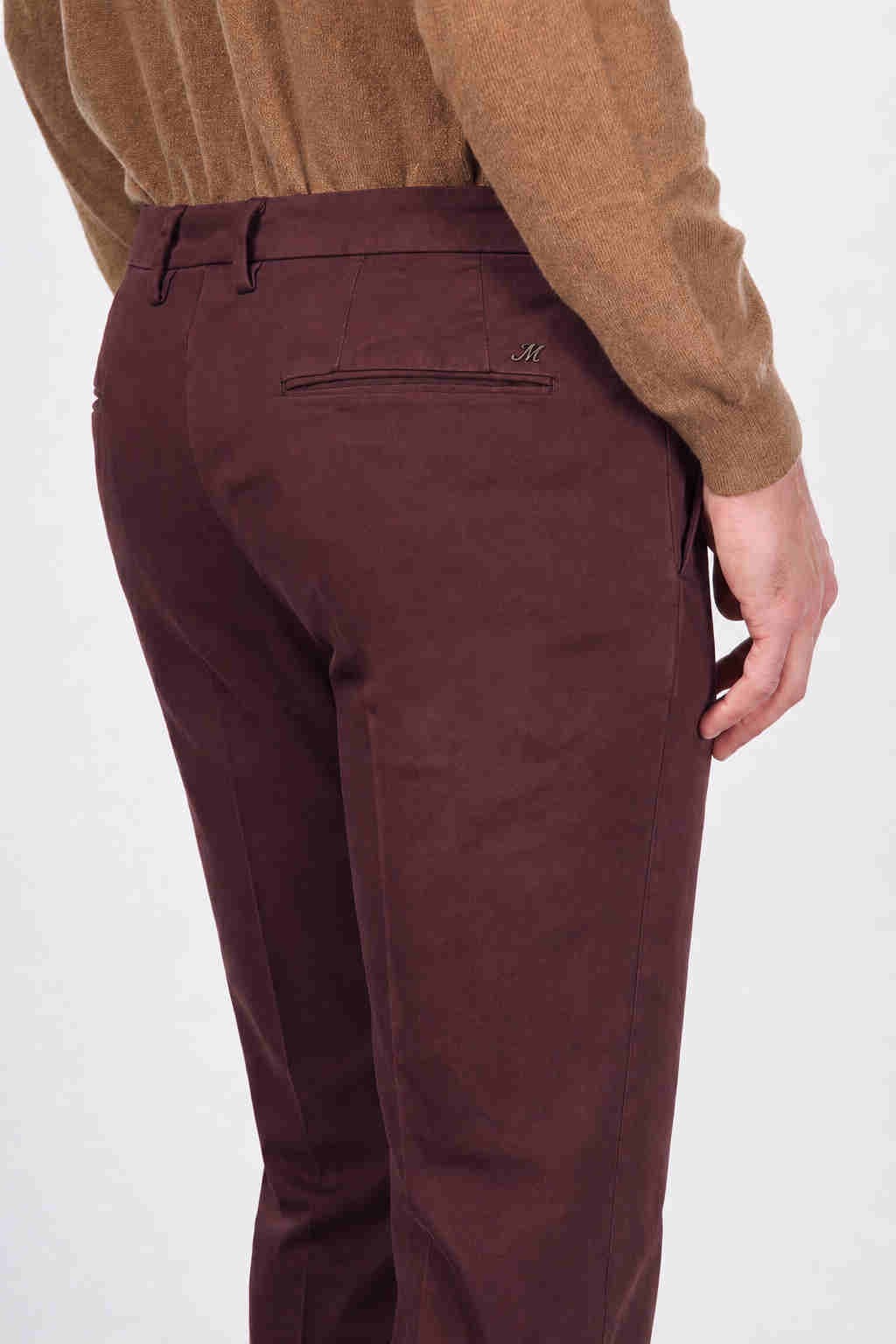 Torino Flex pantalone chino uomo in raso slim fit ①