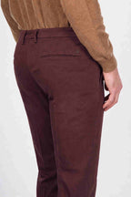 Torino Flex pantalone chino uomo in raso slim fit ①