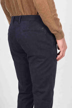 Torino Flex men’s chino pants in satin, slim fit ①