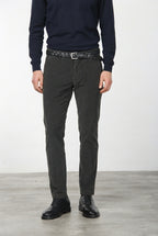 Torino pantalone chino uomo in velluto 1000 righe slim fit ①