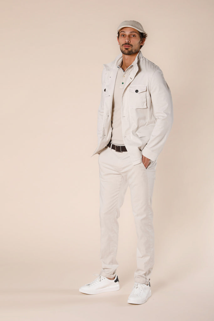 Image 2 de pantalon chino en twill de coton et tencel pour homme Torino Summer Colour de Mason's
